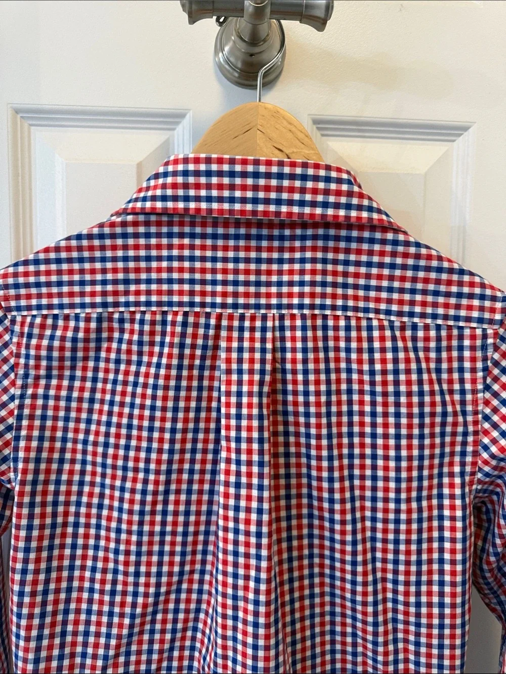 Lauren Ralph Lauren Black Label Boys Plaid Button Down Shirt 14‎ Red Blue White